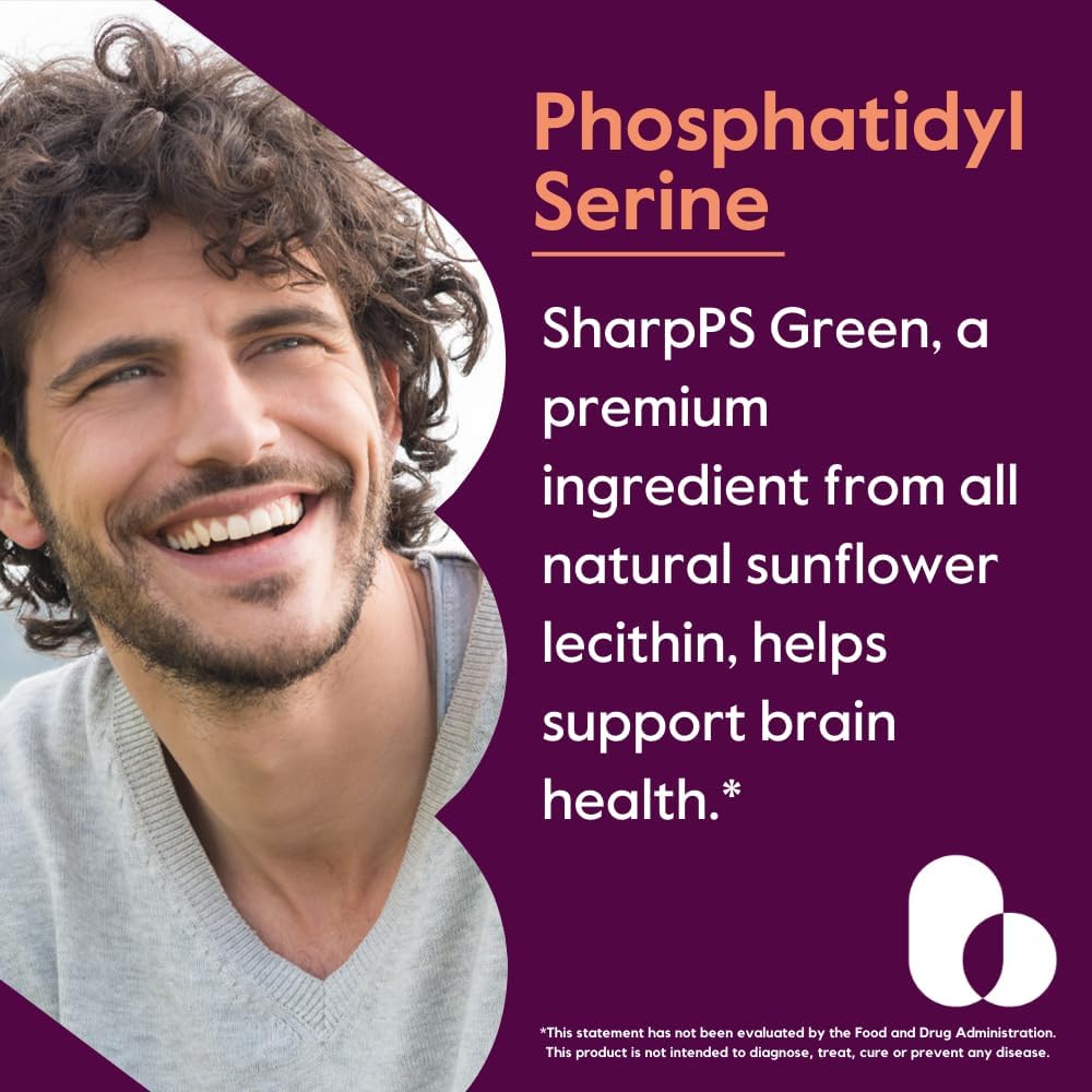 BESTVITE Phosphatidylserine 100mg – 120 Vegan Capsules with Sharp-PS® Green - görsel 2