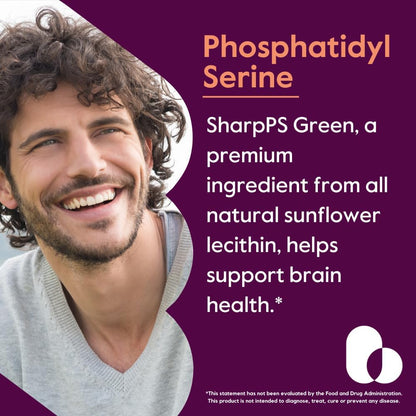 BESTVITE Phosphatidylserine 100mg – 120 Vegan Capsules with Sharp-PS® Green