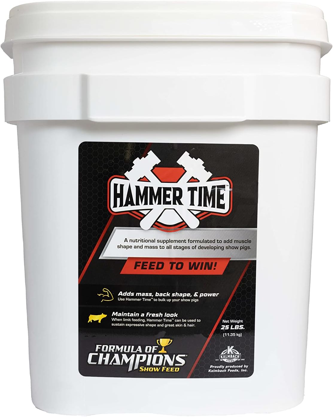 Hammer Time Nutritional Supplement for Show Pigs, 11.3 kg Bucket - görsel 1