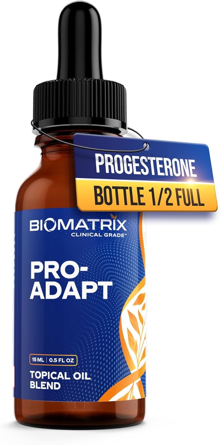 BioMatrix Pro-Adapt Topical Oil with Progesterone, Vitamin E, and Rice Bran Oil – 15 mL - görsel 1
