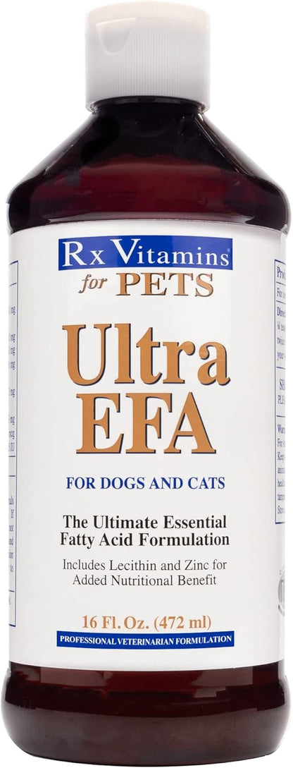 Rx Vitamins for Pets Ultra EFA for Dogs & Cats - Veterinary Essential Fatty Acid Formula, 473 ml – Image 1