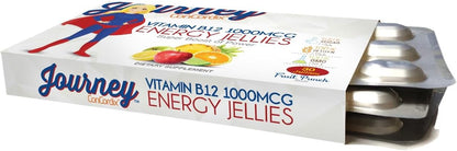 Bariatric Eating Journey 1,000 mcg Vitamin B12 Sugar-Free Energy Jellies Fruit Punch (30 Pack)