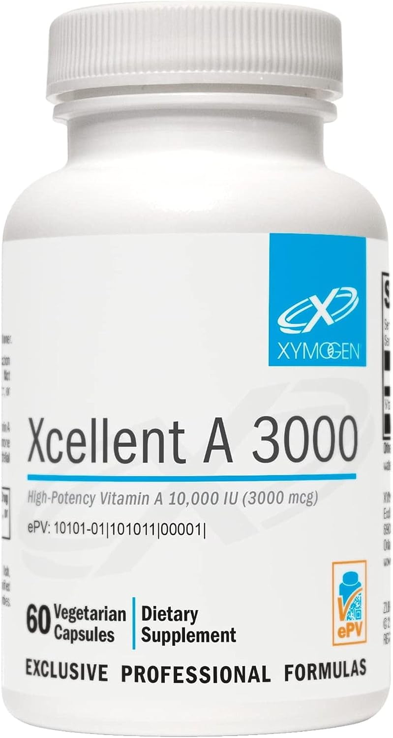 XYMOGEN Xcellent A 3000 - Vitamin A as Retinyl Palmitate - 60 Capsules - görsel 1