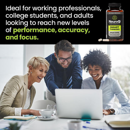 LifeSeasons NeuroQ - Smart Thinking Supplement - Brain Power and Mental Focus Booster - 60 Capsules
