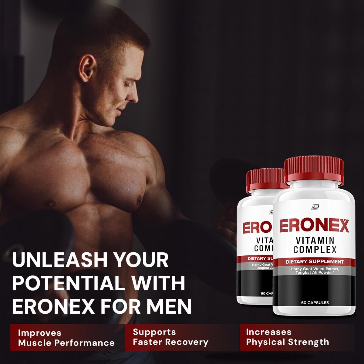 Eronex for Men Capsules – All-Natural Support Formula (5 Pack – 300 Capsules) - görsel 3