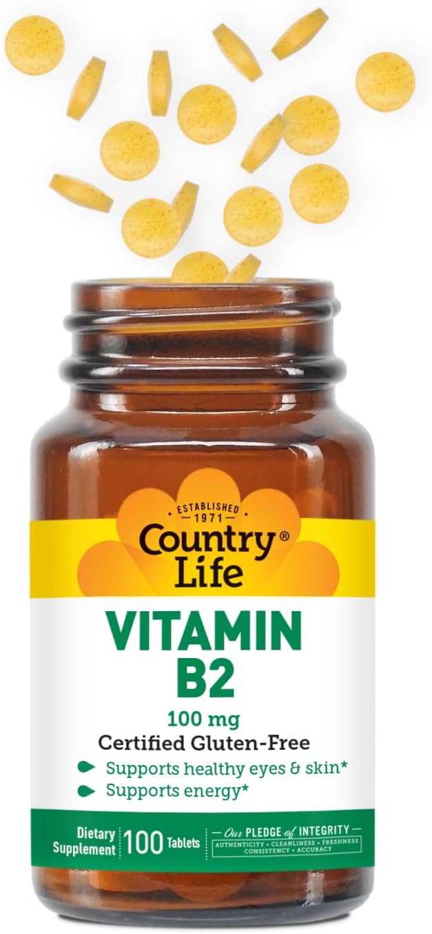 Country Life Vitamin B2 100 mg Riboflavin Supplement - görsel 6