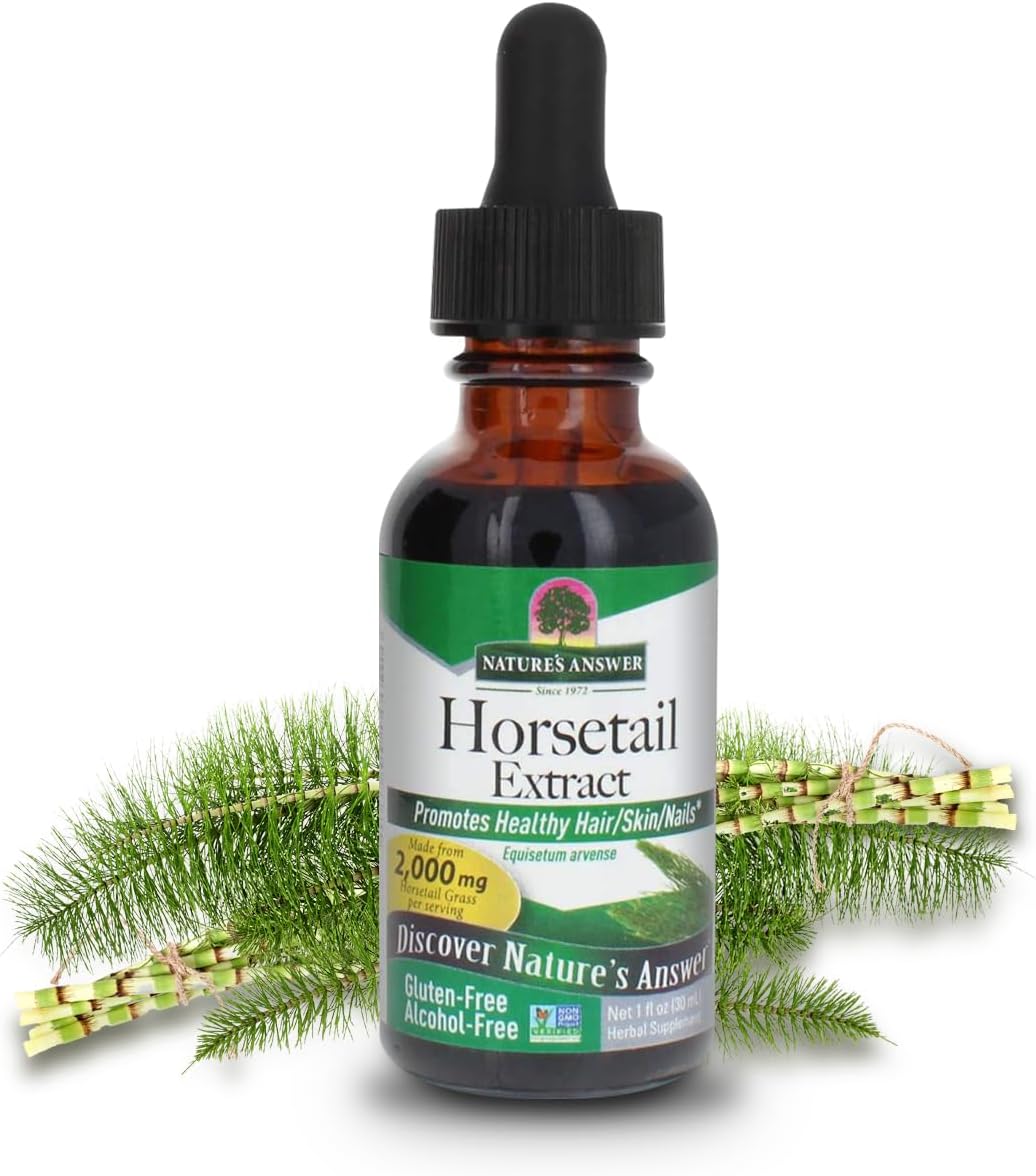 Nature's Answer Horsetail Extract (Alcohol Free) - 1 fl oz (30 ml) Super Concentrated - görsel 1