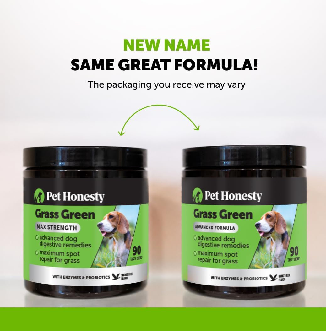 Grass Green Advanced Formula Dog Urine Neutraliser for Lawn Burns - Lawn Saver Supplement for Yellow Spots & Brown Grass, Urinary Health, DL-Methionine, Probiotics & Enzymes (Duck, 90 Ct) - görsel 7