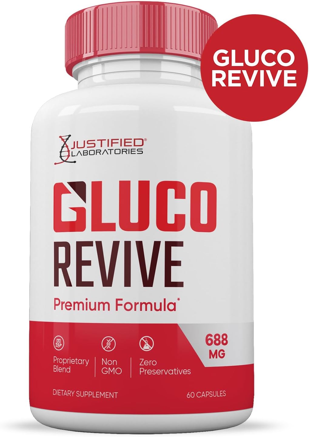 Gluco Revive Capsules 688mg Glyco Support Supplement - 60 Capsules - görsel 3