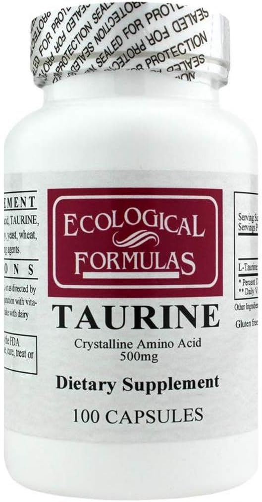 Ecological Formulae L-Taurine 500 mg - 100 Capsules - görsel 1