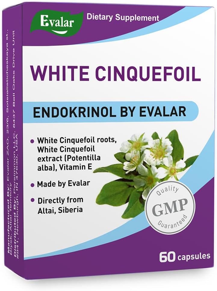 Evalar White Cinquefoil Potentilla Endokrinol 60 Capsules - görsel 1