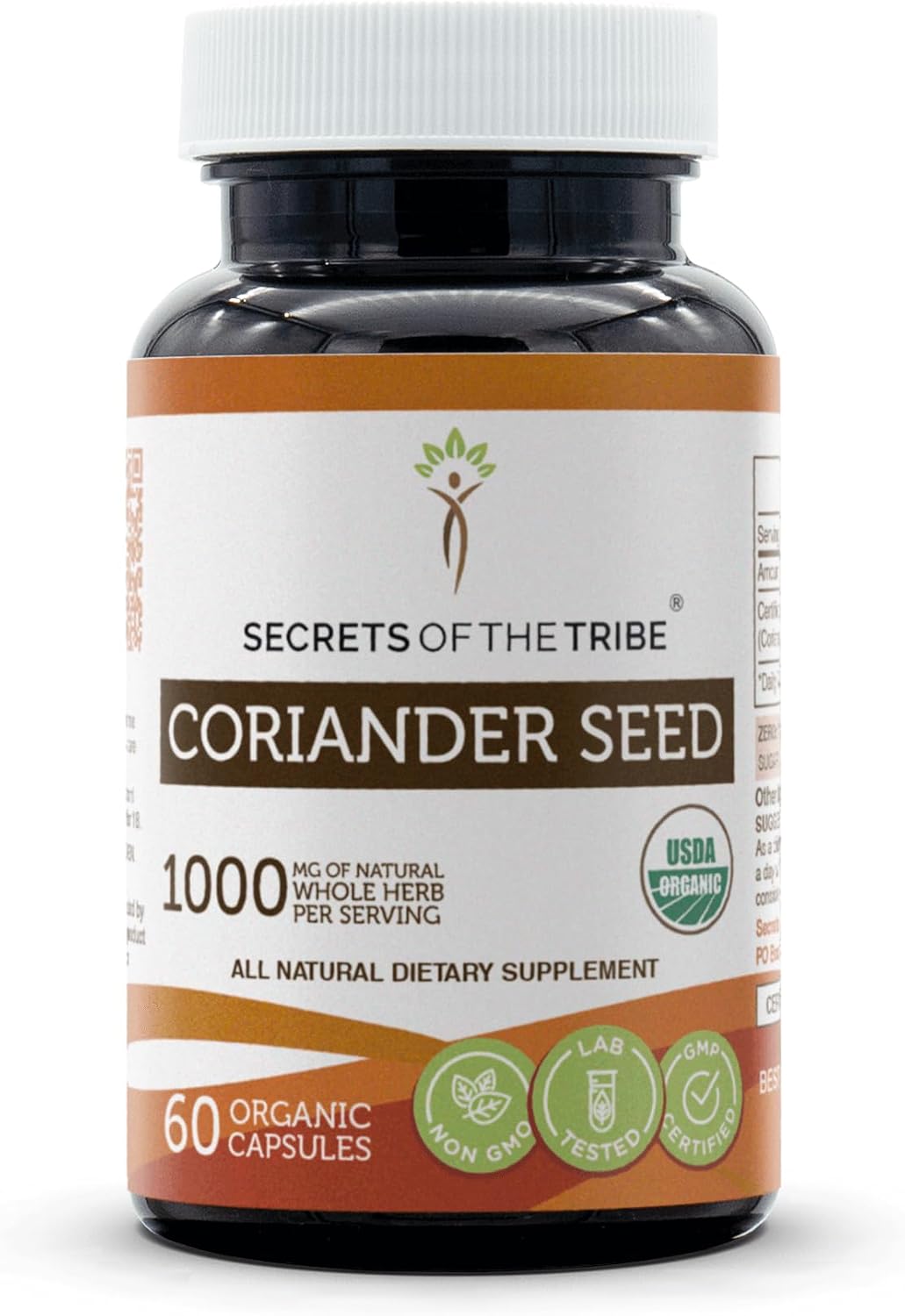 Secrets of the Tribe Organic Coriander Seed – 60 Vegetarian Capsules - görsel 1