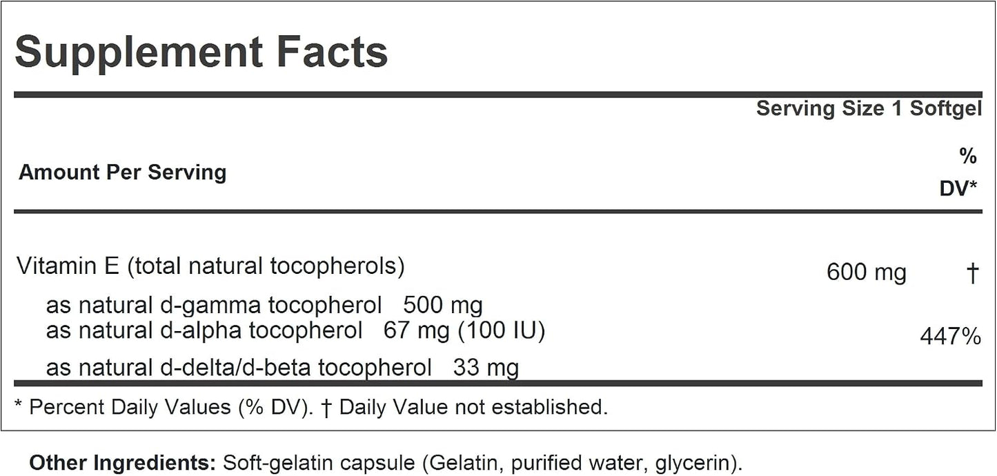 ANDREW LESSMAN Ultimate Gamma Vitamin E 30 Softgels - görsel 2