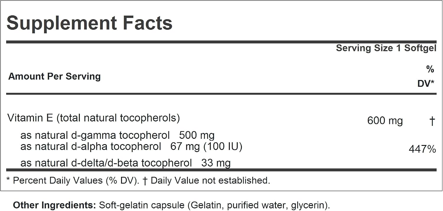 ANDREW LESSMAN Ultimate Gamma Vitamin E 30 Softgels - görsel 2
