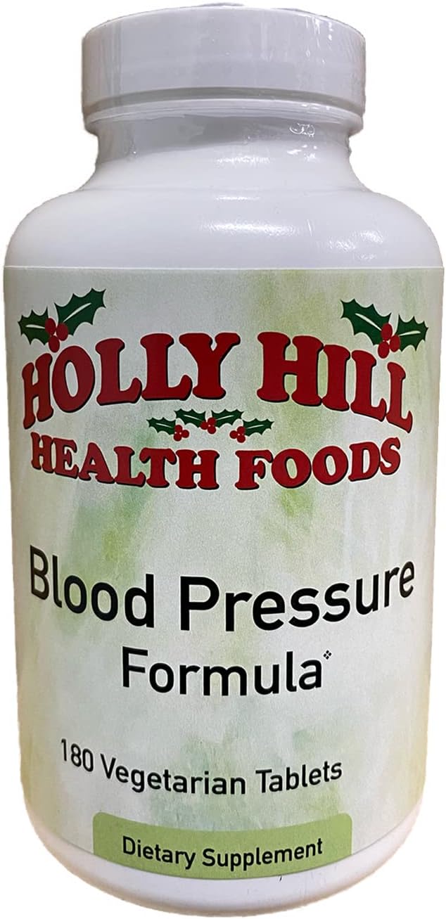 Holly Hill Health Foods Blood Pressure Formula, 180 Vegetarian Tablets - görsel 1