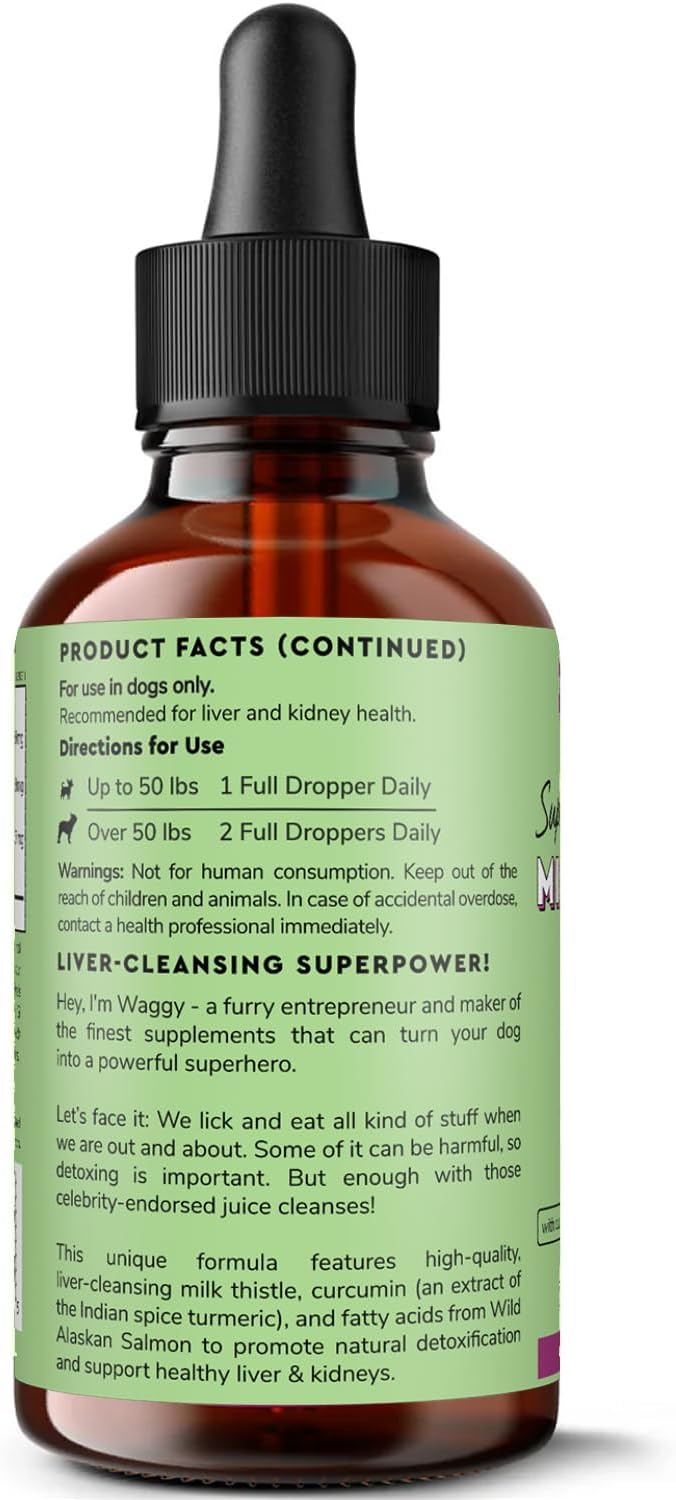 Wonder Paws Milk Thistle for Dogs – Liver Support with Curcumin & Salmon Oil (120 ml) - görsel 8