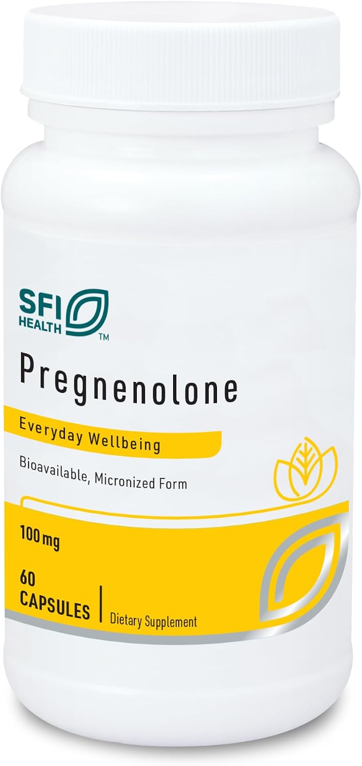 Klaire Labs Pregnenolone 100 mg, 60 Capsules - görsel 1