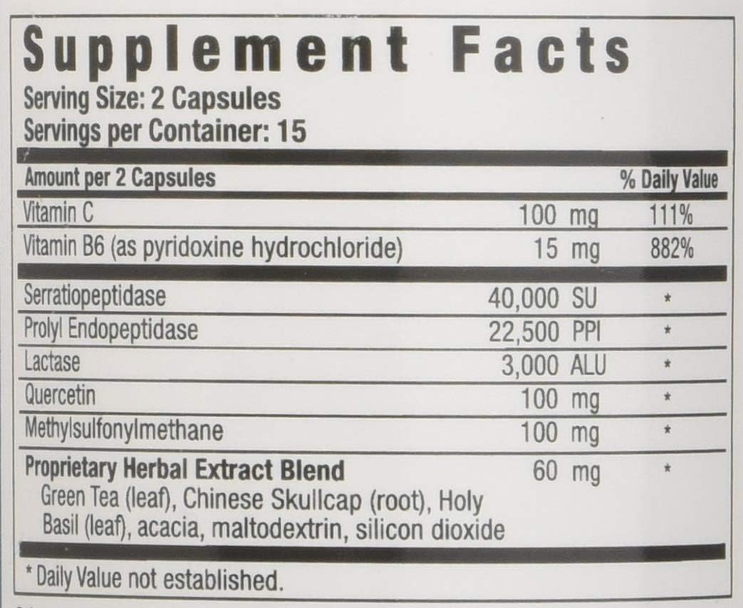 Histame Food Intolerance Support, 30 Capsules - görsel 3
