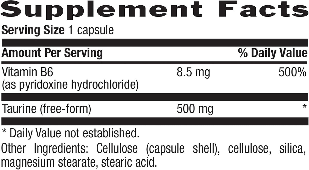 Country Life Taurine 500mg – 100 Capsules - görsel 2