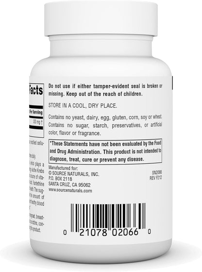 Source Naturals Pantethine 300 mg - 90 Tablets