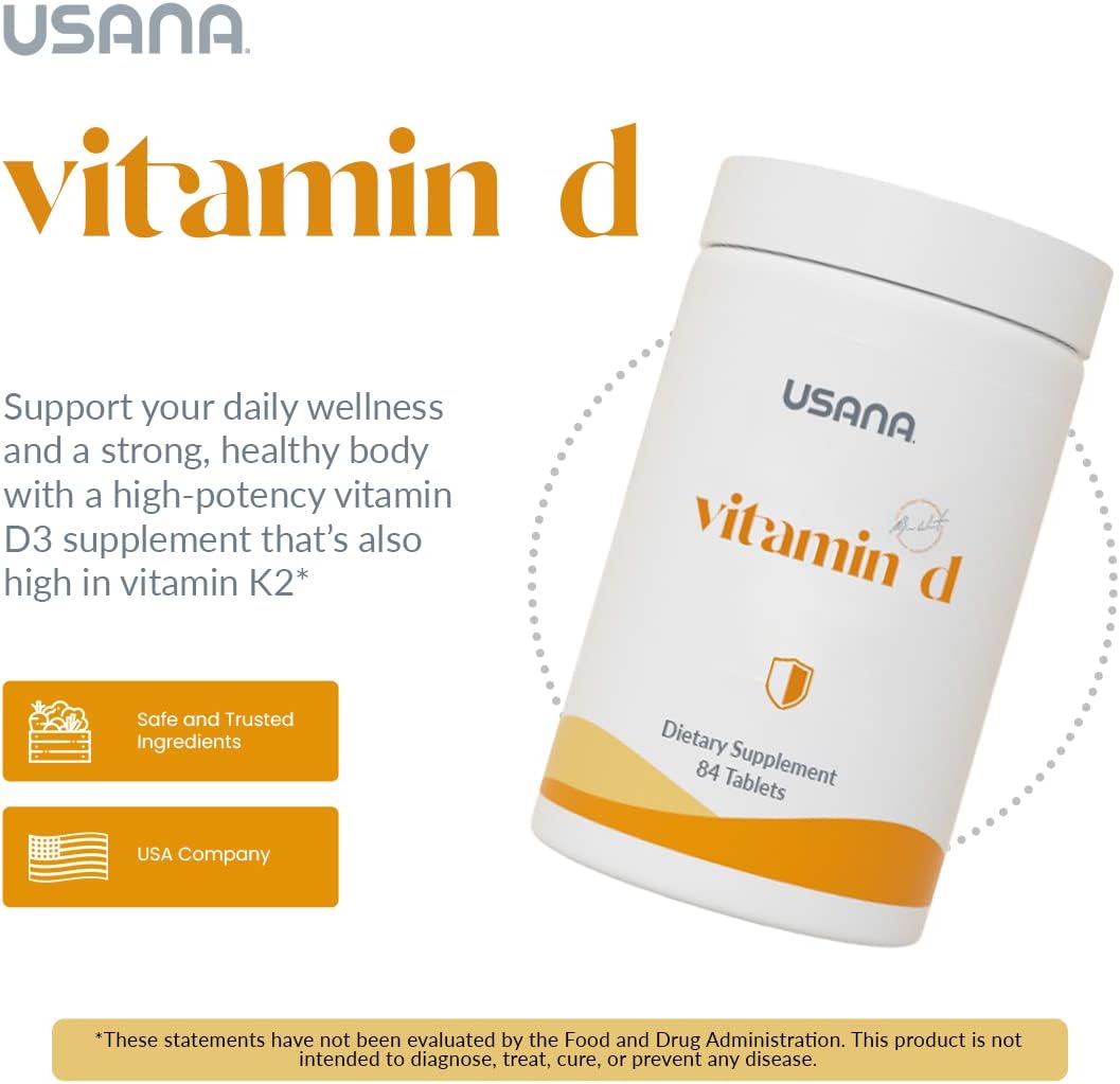 USANA Vitamin D Maximum Strength 2,000 IU - 84 Tablets - görsel 3