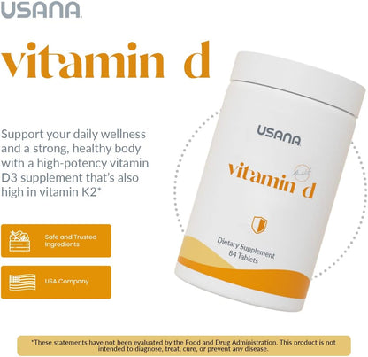 USANA Vitamin D Maximum Strength 2,000 IU - 84 Tablets