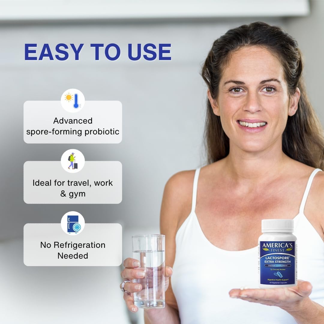 AFI LactoSpore® ES Spore Probiotic | 5 Billion CFU | Digestive, Immune & Vaginal Health Support | 60 Capsules - görsel 7