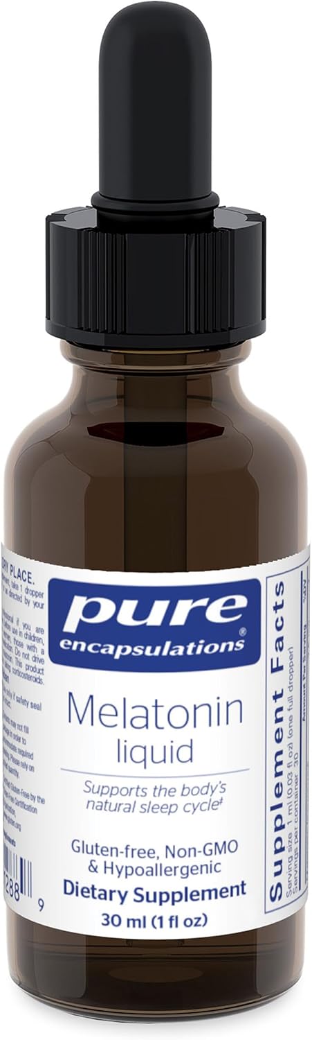 Pure Encapsulations Melatonin Liquid | Hypoallergenic Sleep Support | 30 ml - görsel 1