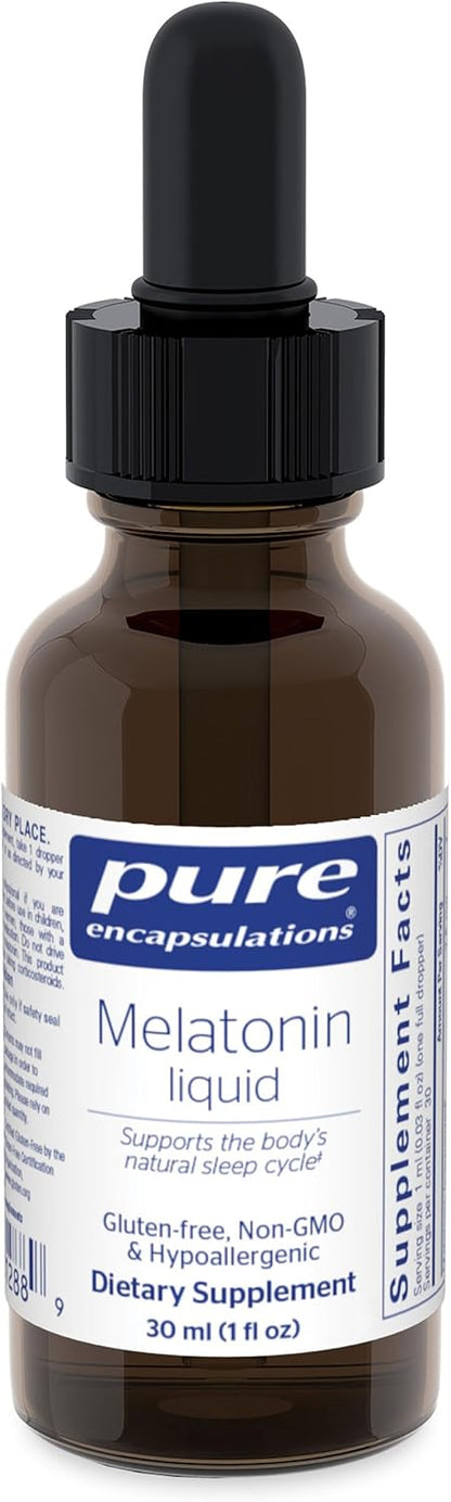 Pure Encapsulations Melatonin Liquid | Hypoallergenic Sleep Support | 30 ml