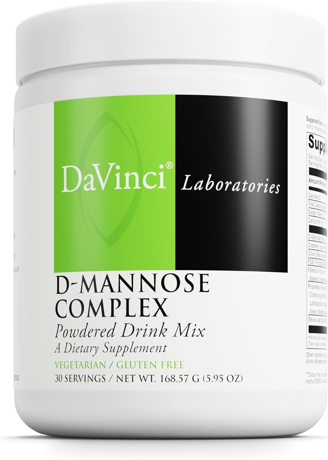 DAVINCI Labs D-Mannose Complex - Powder Drink Mix, 30 Servings (168.57 g) - görsel 1