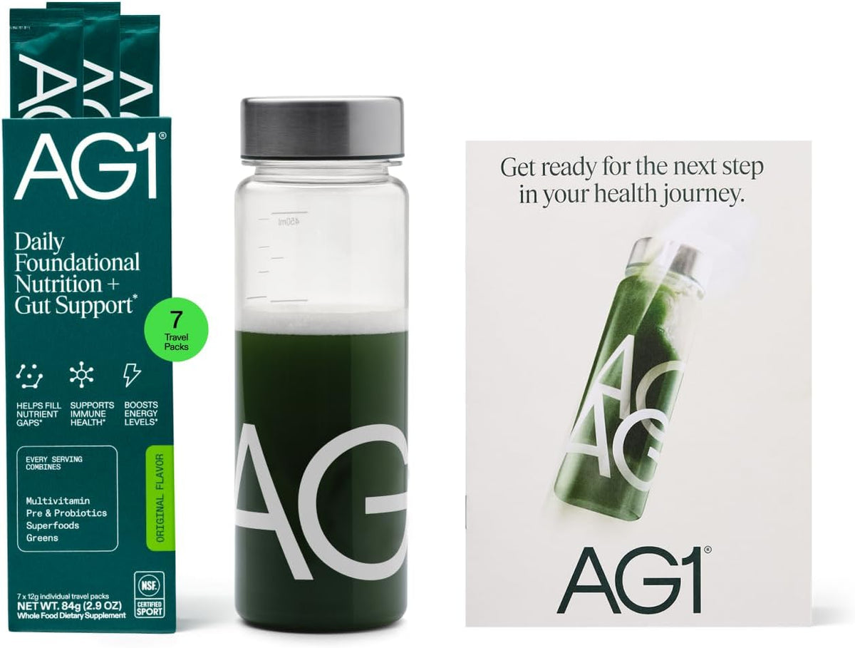 AG1 Athletic Greens Superfood and Probiotic, 75 Vitamins, Travel Pack 14 Sachets - görsel 10