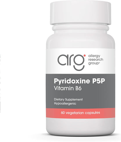 Allergy Research Group ARG Pyridoxine P5P - Active Vitamin B6 Supplement with P5P - 60 Capsules
