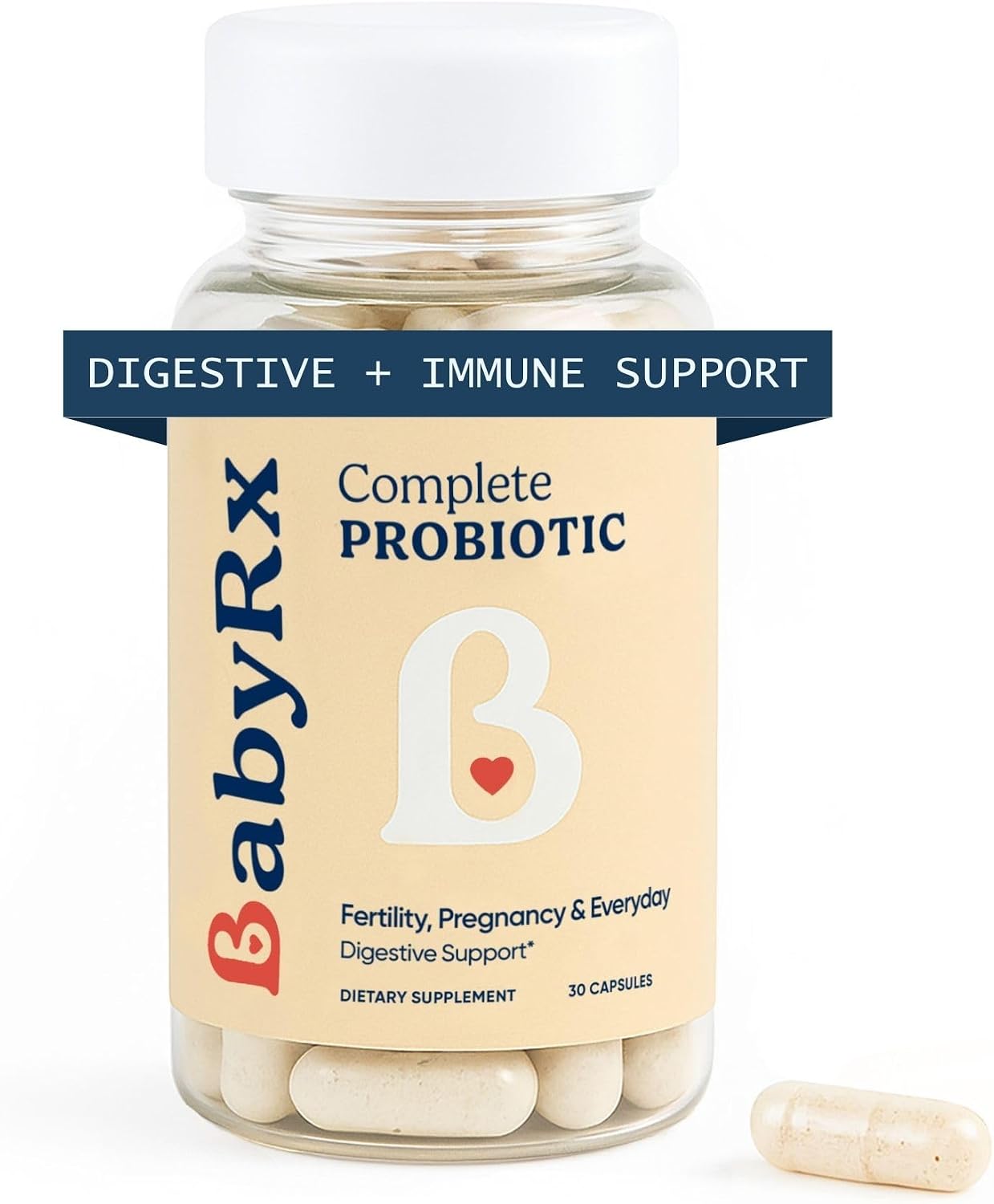 BabyRx Complete Probiotic – 25 Billion CFUs with 10 Strains for Antenatal, Postnatal & Immune Support - görsel 1