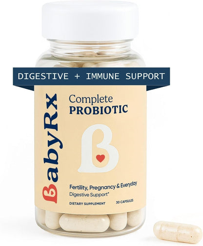 BabyRx Complete Probiotic – 25 Billion CFUs with 10 Strains for Antenatal, Postnatal & Immune Support