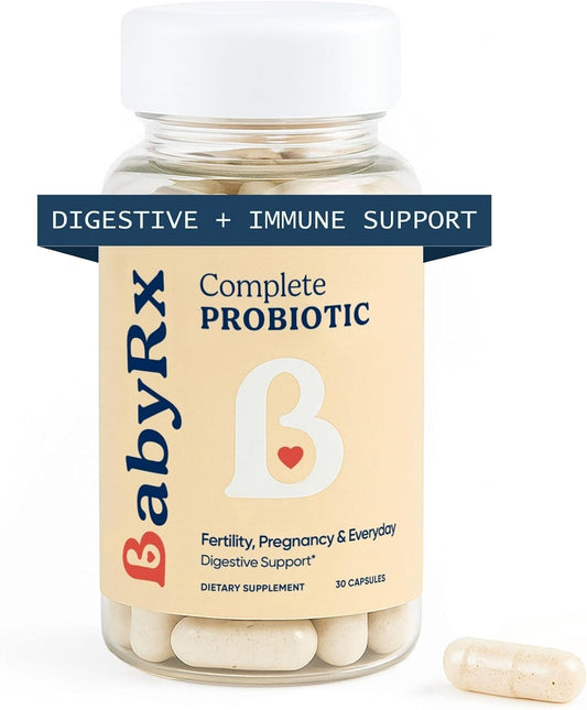 BabyRx Complete Probiotic – 25 Billion CFUs with 10 Strains for Antenatal, Postnatal & Immune Support