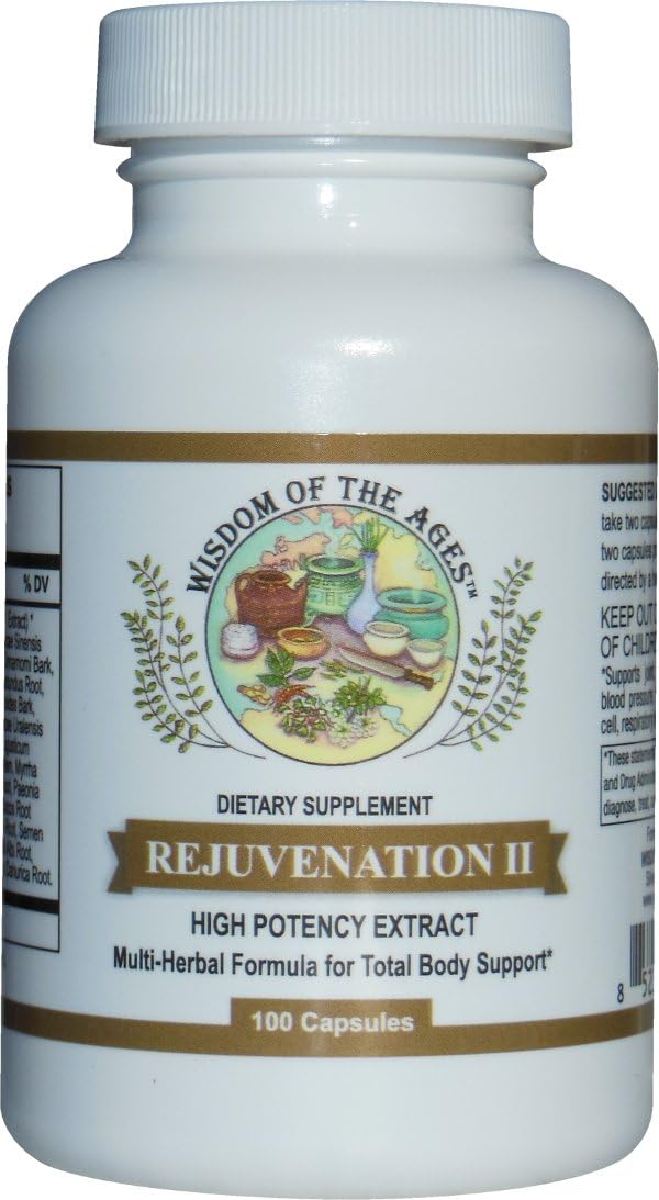 REJUVENATION II Multi-Herbal Supplement for Total Body Support (100 Capsules) - görsel 1