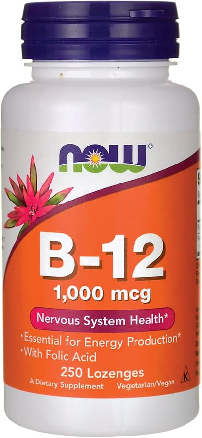NOW Foods B-12 Lozenges - 100 Tablets