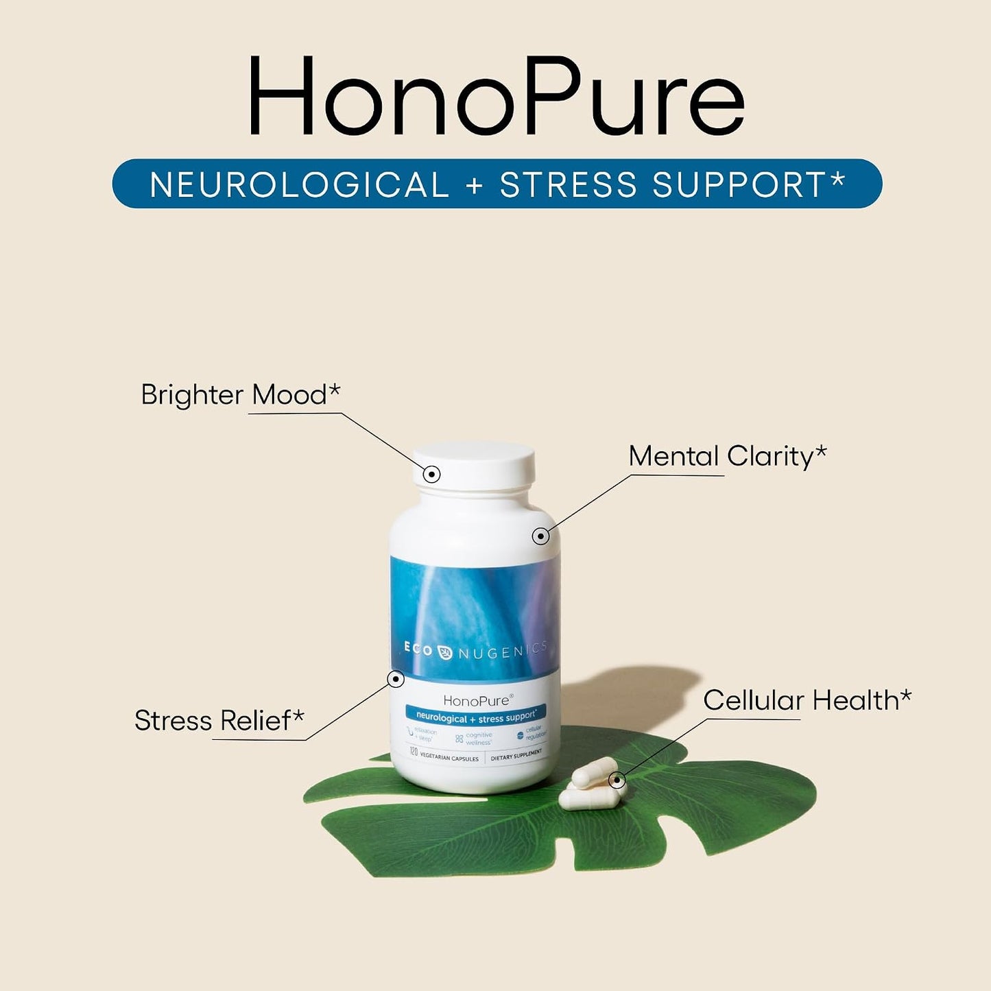 EcoNugenics HonoPure – 120 Capsules - görsel 2