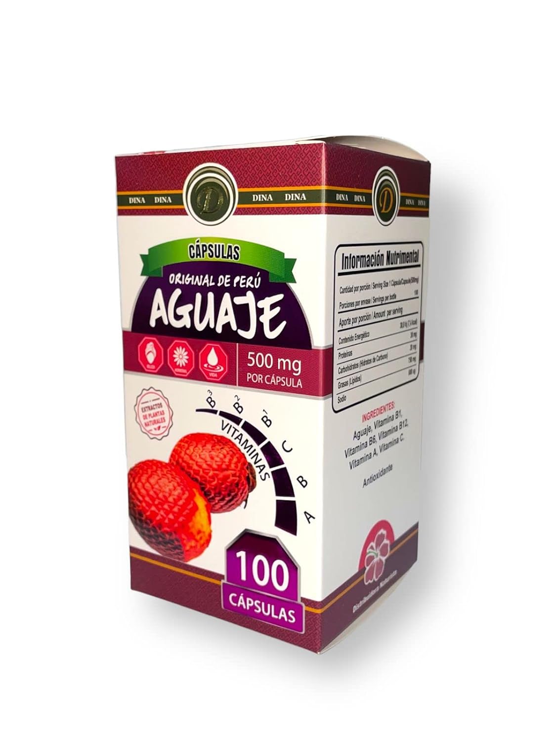 Aguaje del Peru Capsules – 100 Capsules, 500 mg Each, for Daily Wellness Support - görsel 1