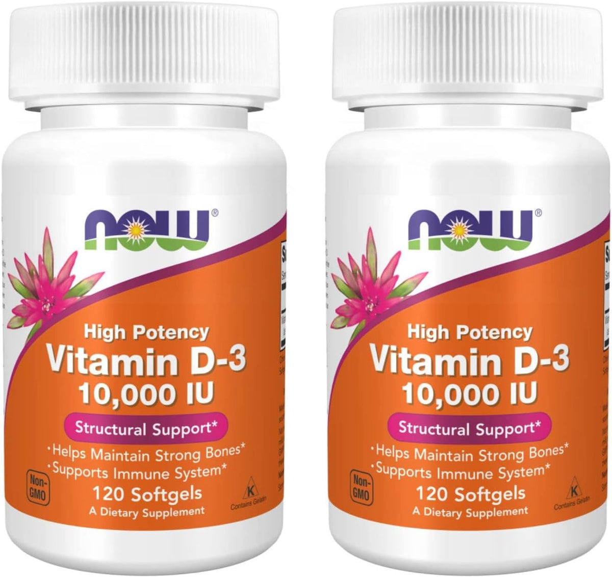 NOW Foods Vitamin D-3 5,000 IU 30 SGELS - görsel 4