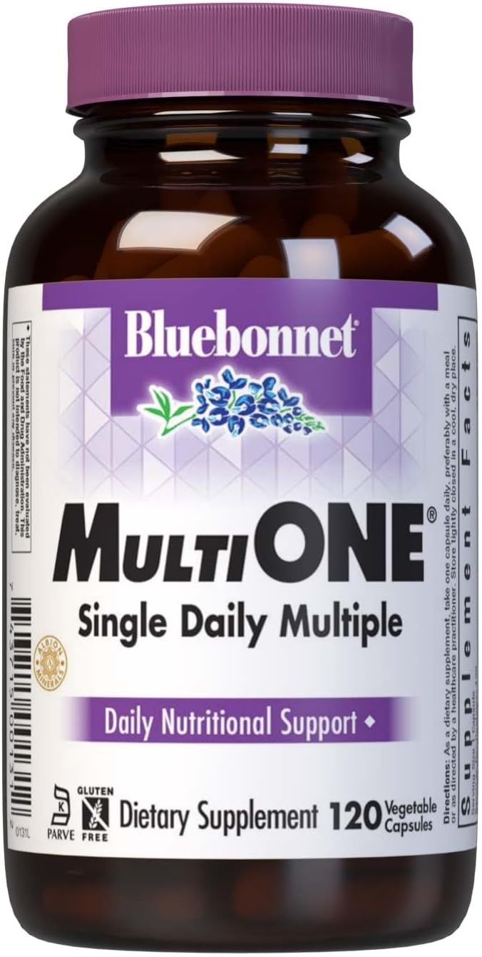 Bluebonnet Nutrition Multi One (With Iron) Vegetable Capsules - 120 Count - görsel 1