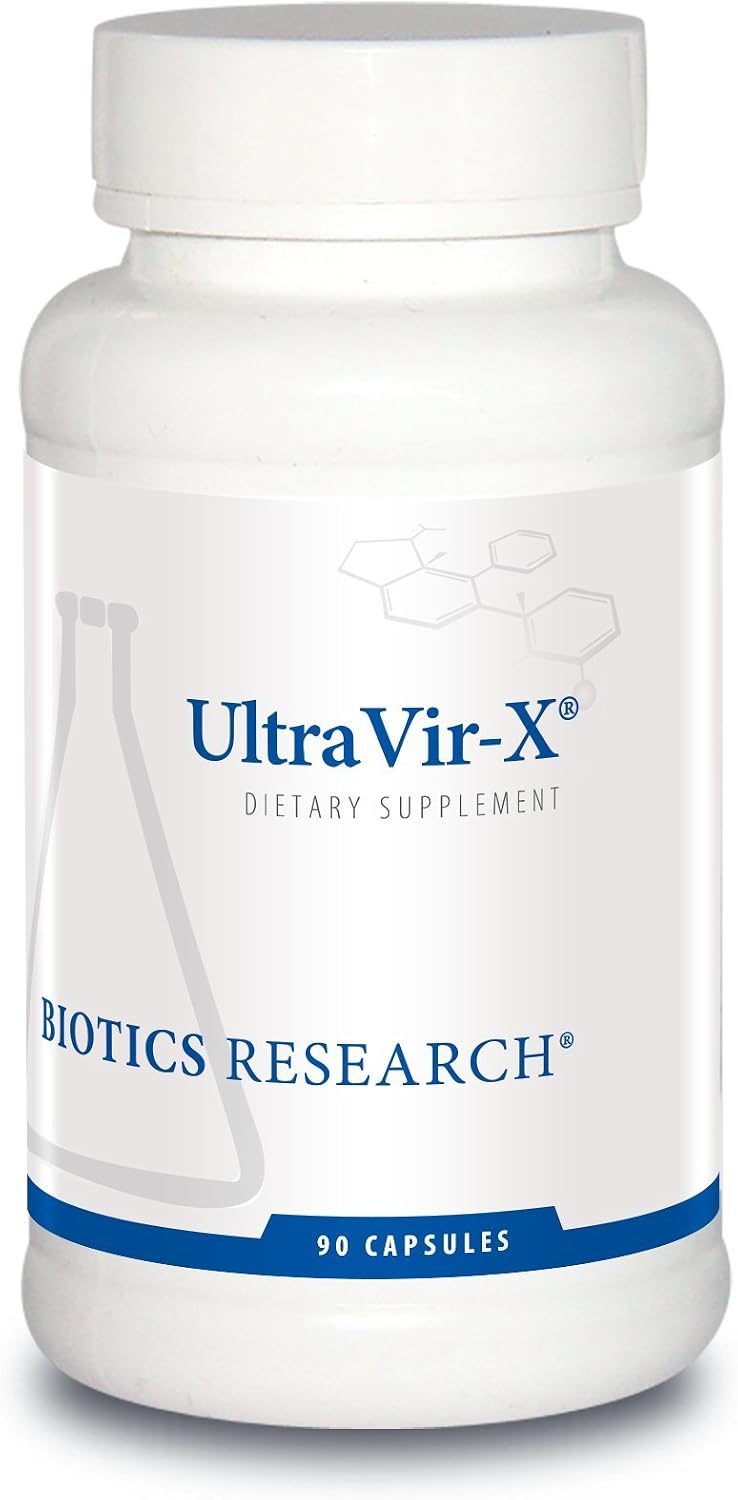 BIOTICS RESEARCH UltraVir-X - Immune Support Supplement with Vitamin C, Zinc, Astragalus, and Maitake Mushroom - 90 Capsules - görsel 1