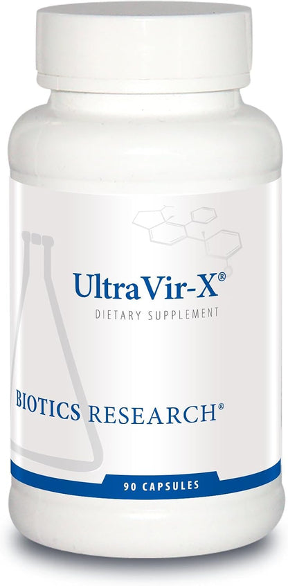 BIOTICS RESEARCH UltraVir-X - Immune Support Supplement with Vitamin C, Zinc, Astragalus, and Maitake Mushroom - 90 Capsules