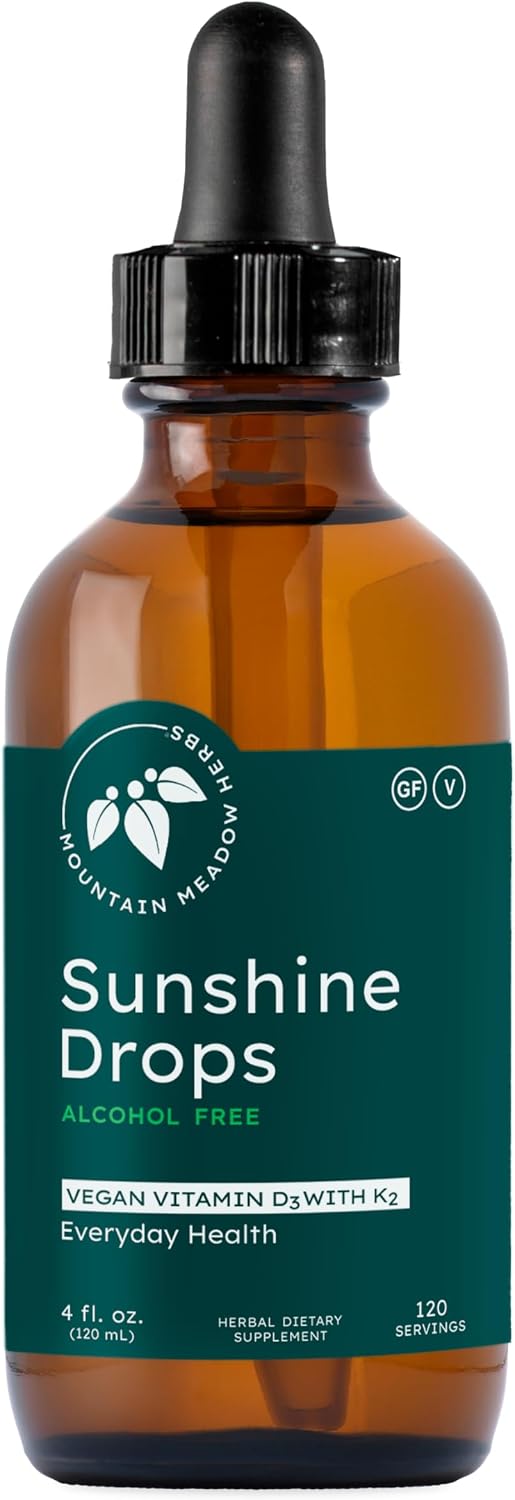 Mountain Meadow Herbs Sunshine Drops – Vegan Vitamin D3 Tincture - görsel 1