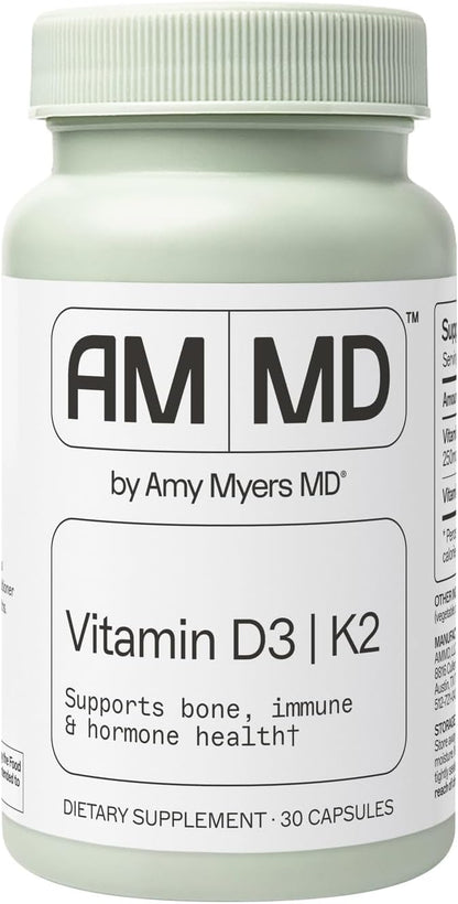 Amy Myers MD Vitamin D3 & K2 10,000 IU Capsules