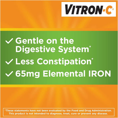 Vitron-C Coated Tablets 60 Tablets (Pack of 3)