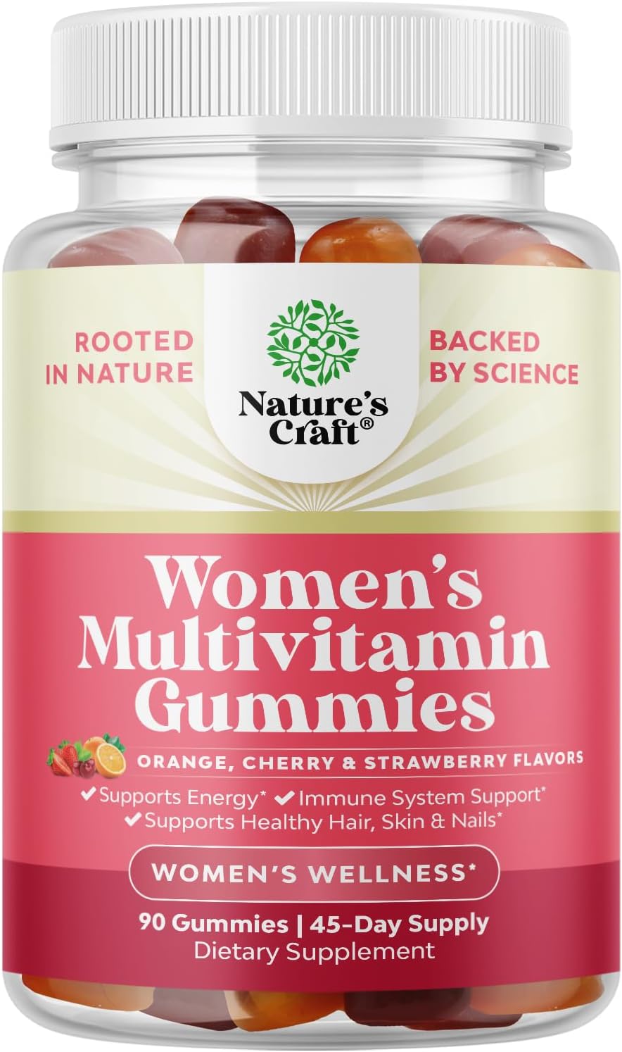 Natures Craft Women's Multivitamin Gummies - Daily Gummy Vitamins for Energy and Immune Support, 90 Count - görsel 1
