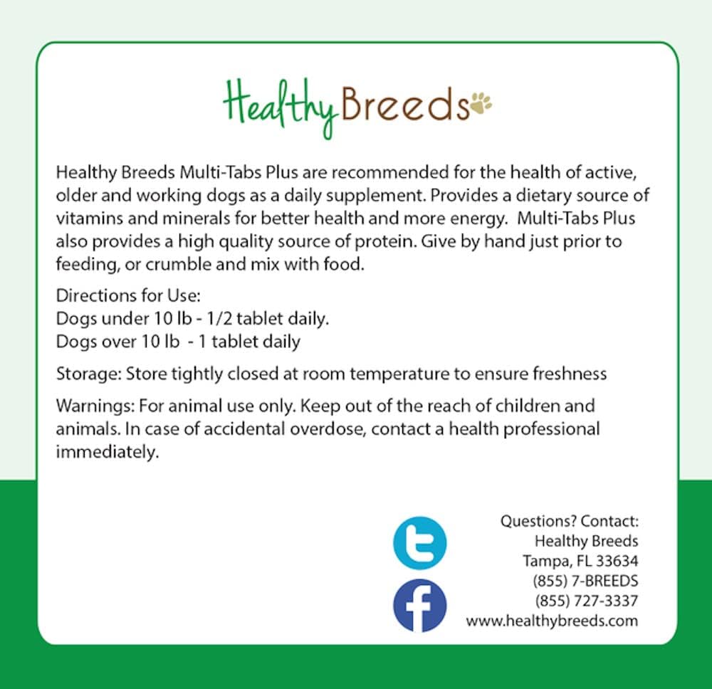 Healthy Breeds Poodle Multi-Tabs Plus Chewable Tablets 180 Tablets - görsel 3