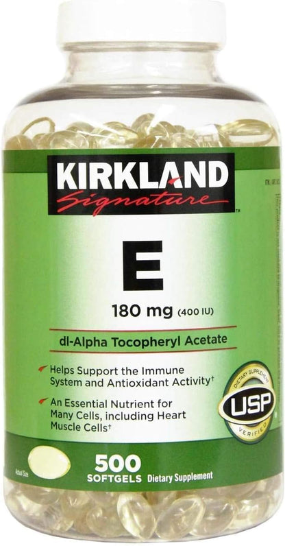 Kirkland Signature Vitamin E 180 mg, 500 Softgels