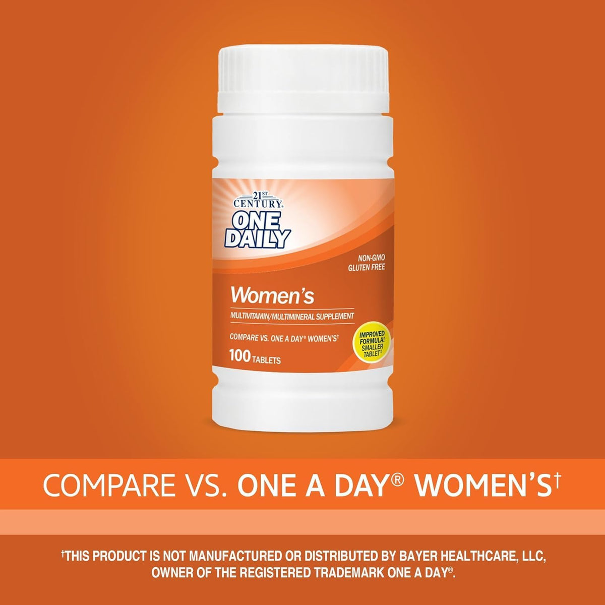 21st Century Women's One Daily Multivitamin Multimineral Supplement - 100 Tablets (Pack of 2) - görsel 4